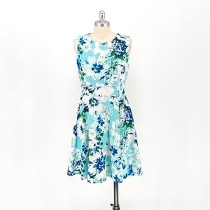 Calvin Klein Blue Floral Dress